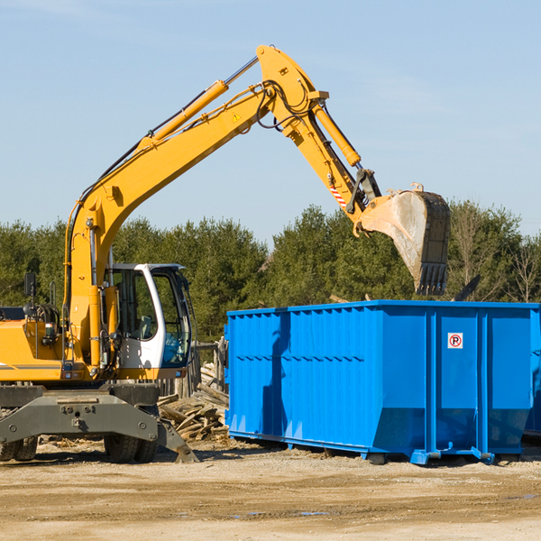 what size residential dumpster rentals are available in Strang